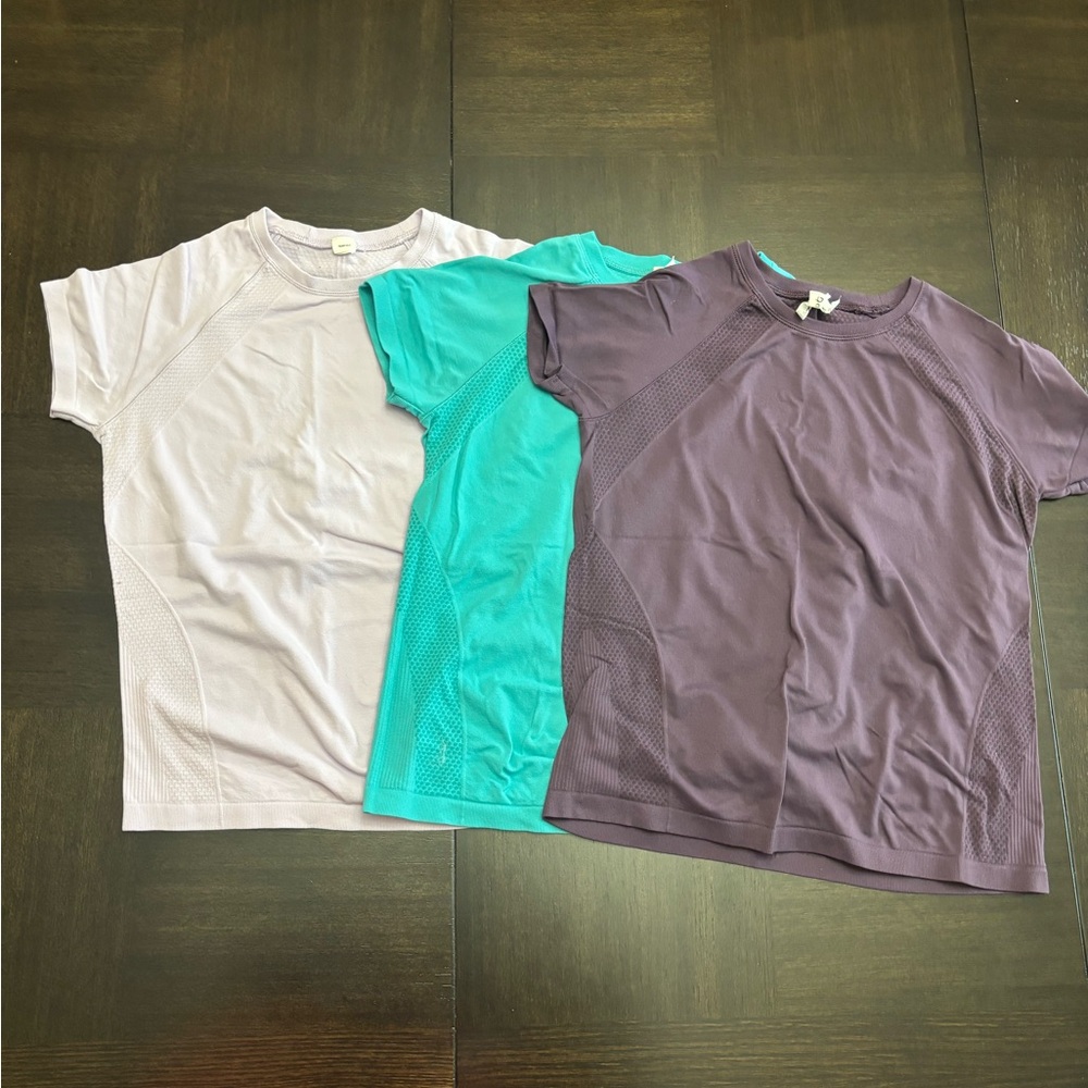 3 DSG Girls' Movement Seamless Short Sleeve T-Shirt bundle